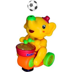اسباب بازی مدل موزیکال چراغ دار فیل تبل زن فوتبالیست